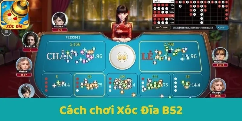 Cách chơi Xóc Đĩa B52